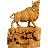 bull wood carving decorations for office home decoration adult gift chinese new year gifts 1