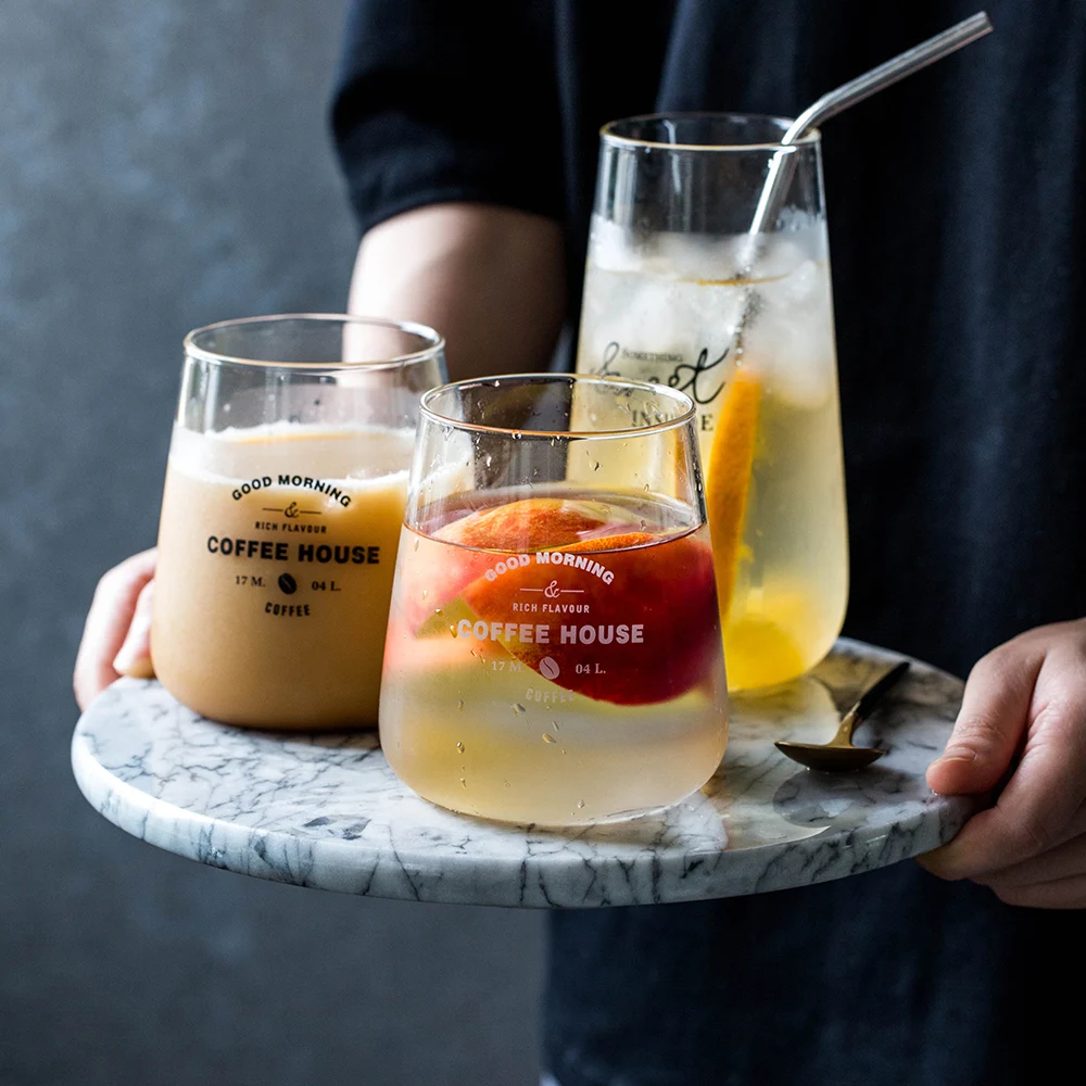 MDZF стеклянная кружка в европейском стиле сок молоко завтрак кофе термостойкий