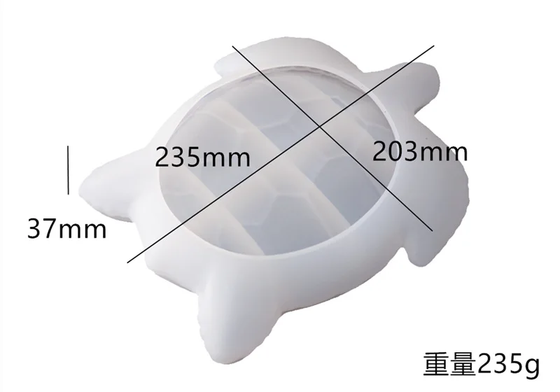 Силиконовая форма сделай сам для большой морской черепахи зеркальная подноса из
