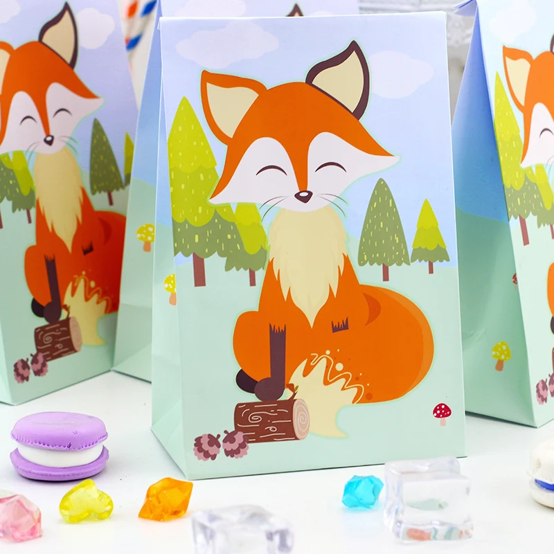 

Woodland Animal Gift Boxes for Kids Birthday PartyWoodland Animal Treat Bags Candy Box Paper Candy Box Animal Decor