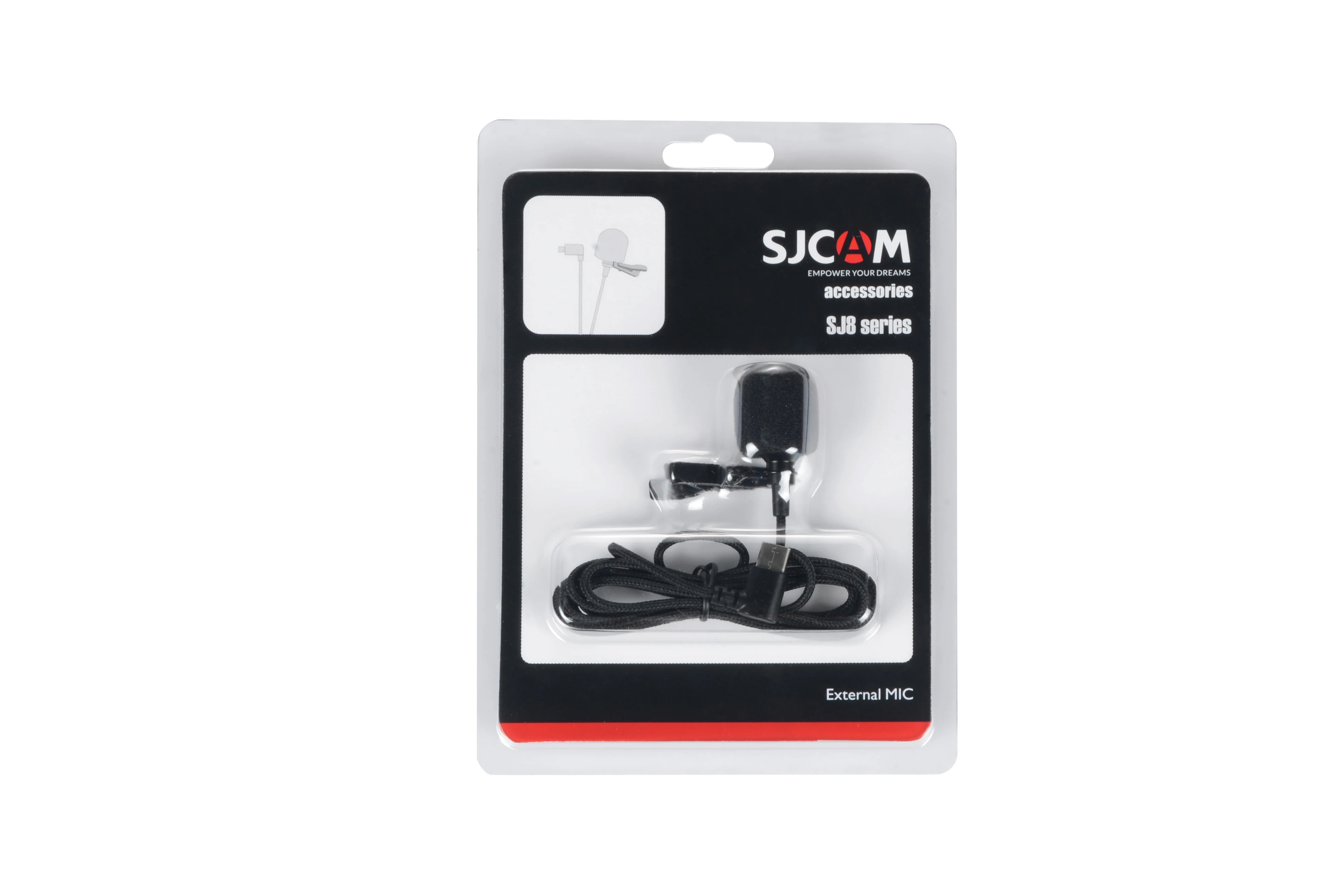 Оригинальный SJCAM SJ8 SJ9 аксессуары для камеры внешний микрофон Tepy C Расширенный SJ9/SJ8