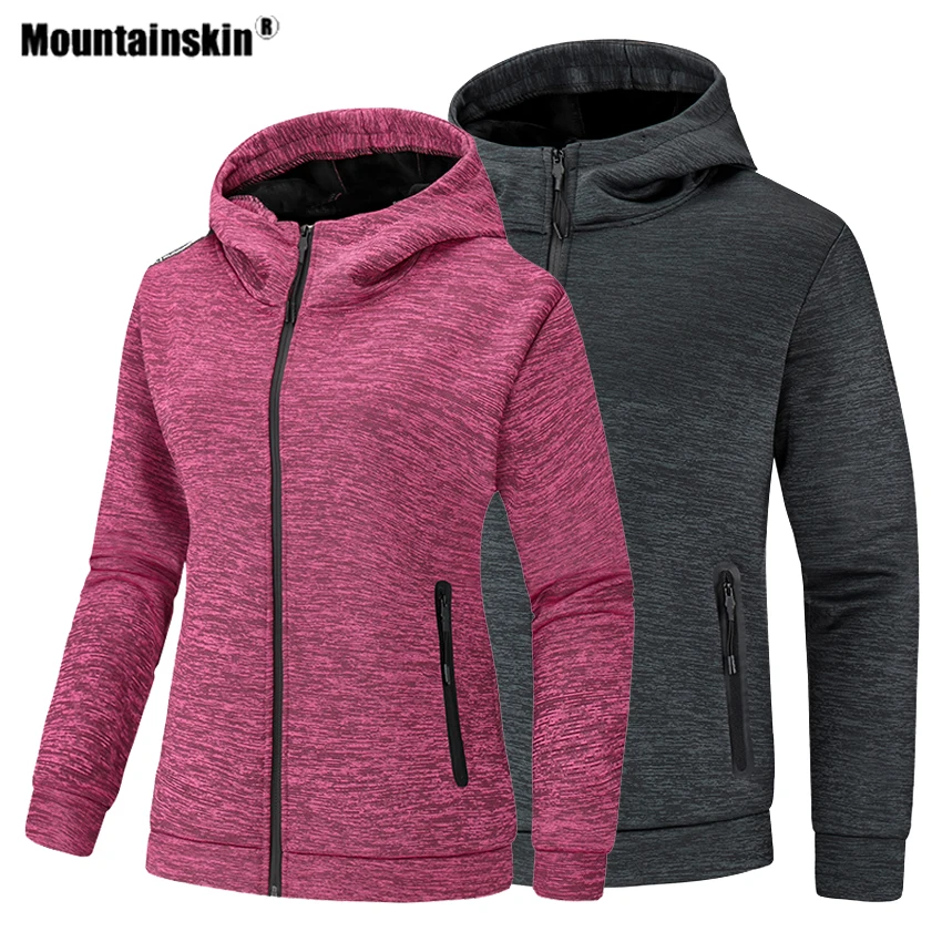 Куртка Mountainskin Мужская/Женская флисовая с капюшоном уличная спортивная одежда