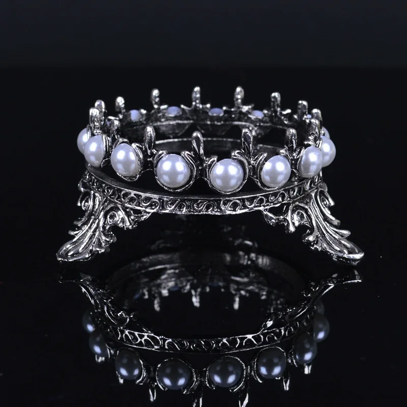 1pc Professional Nail Tools Pen Holder Classical Crown Metal Inlay Pearl Brushes Pens Display Stand Rack Art Salon | Красота и