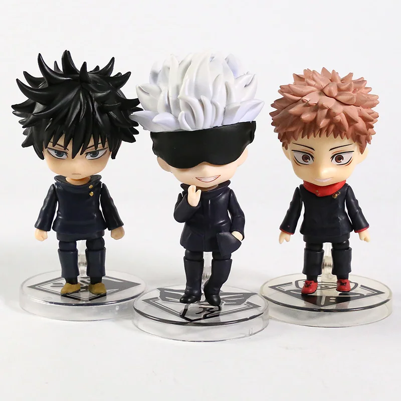 

Jujutsu Kaisen Fushiguro Megumi 1506 Itadori Yuji 1479 Gojo Satoru 1528 Action Figure Collectible Model Toy Q Face Doll Gift