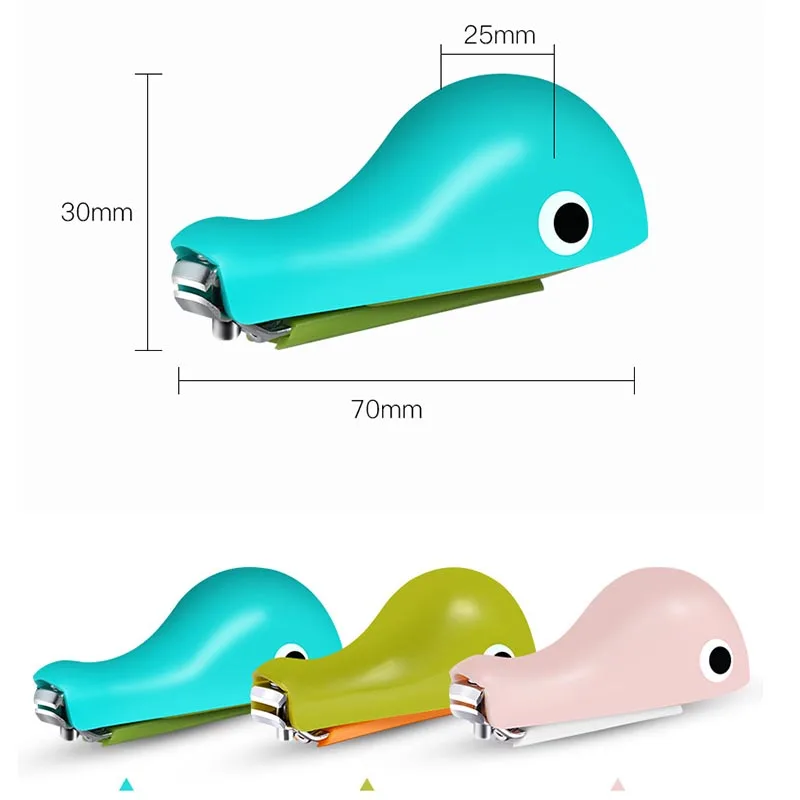 Мультяшные кусачки для ногтей из нержавеющей стали триммер в виде дельфина
