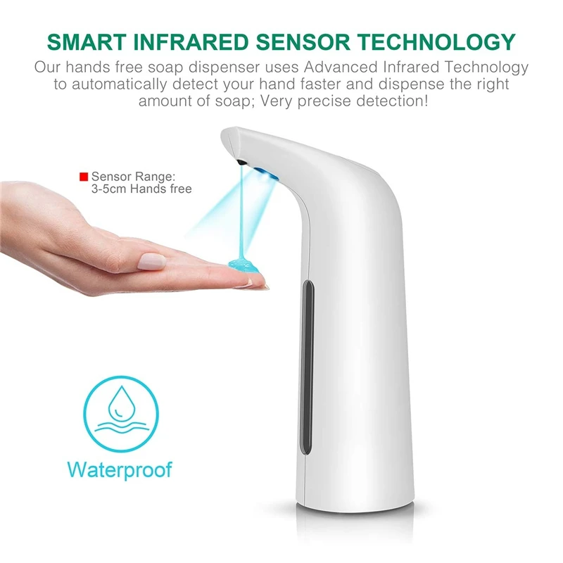 Автоматический дозатор жидкого мыла с бесконтактным датчиком 400 мл |
