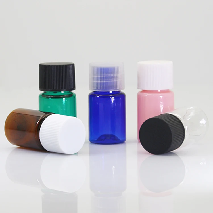 Пустая пластиковая многоразовая мини-бутылка для путешествий 100 шт. 5 мл