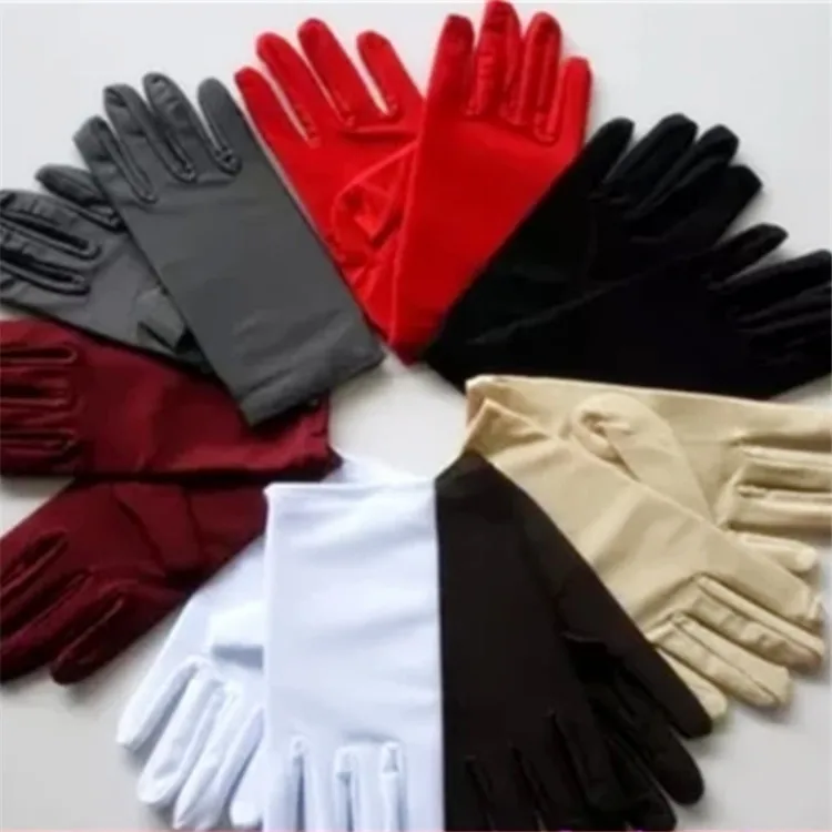 Перчатки женские солнцезащитные из спандекса тонкие эластичные однотонные