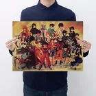 Крафт классический японский аниме коллекция персонажей ретро постер наклейка на стену декоративная живопись