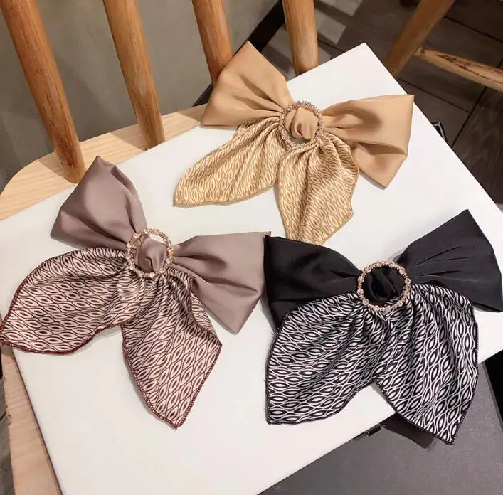 

Высококачественная заколка для волос с большим бантом на спине заколка для девушек Изысканный Сказочный корейский новый