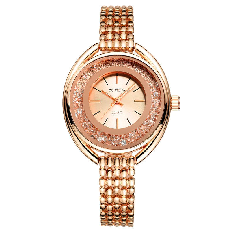 

Luxury Brand Crystal Watch Women Waterproof Rose Gold Steel Strap Ladies Wrist Watches Top Brand Bracelet Clock Relogio Feminino