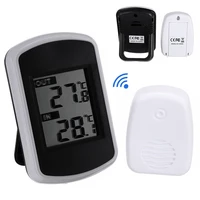 Mini Indoor Outdoor Thermometer LCD Wireless Digital Thermometer 433MHz Electronic Temperature Gauge Ambient Weather Station