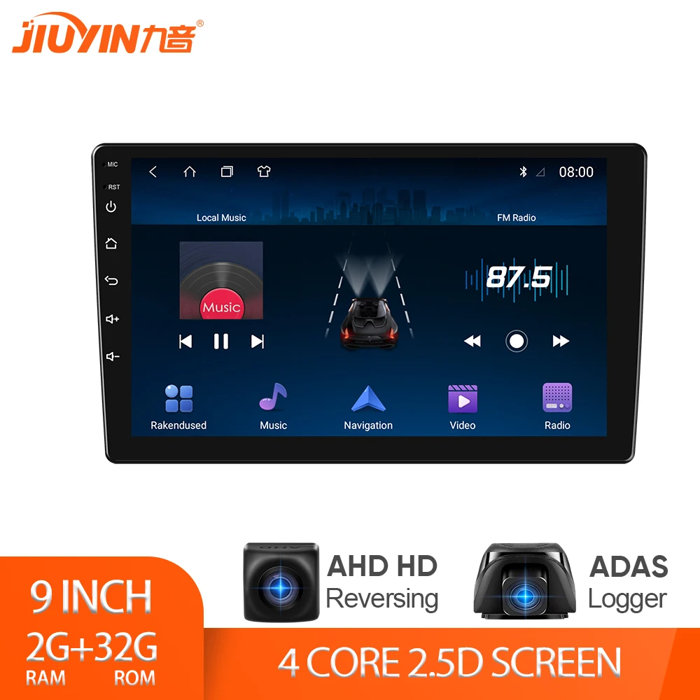

Универсальный Автомобильный мультимедийный плеер, стерео-система на Android 10, с 9 "экраном, 2 Гб ОЗУ, 32 Гб ПЗУ, Wi-Fi, Bluetooth, GPS, камерой, типоразмер 2DIN