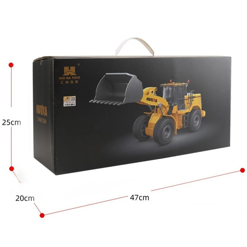 Huina 1567 1:24 Scale Wheel Loader 7.4V 600Mah 9 Channels Remote Control Bulldozer Model Toy Rc Truck enlarge