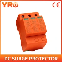 dc spd 3p 20 40ka 600v 800v surge protective device low voltage arrester house din rail 2 poles protector yrsp d