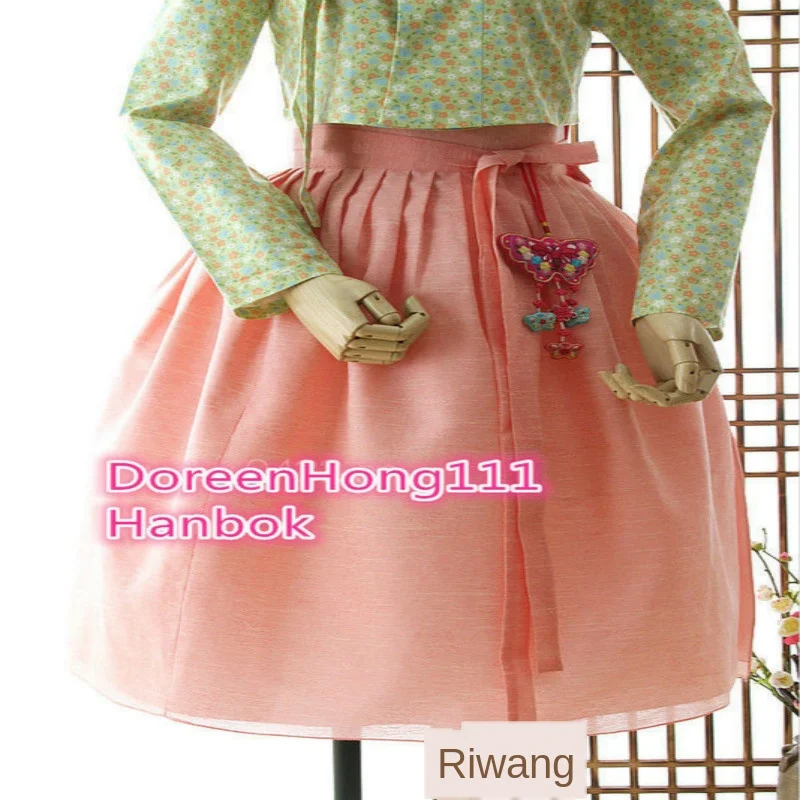 2020 современное платье ханбок модное корейское традиционное розовое одежда