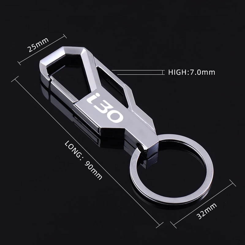 Новый металический брелок для ключей с пряжка из металлического сплава талии
