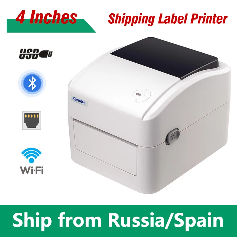 

4x6 Thermal Shipping Label Printer 152mm/s Desktop Sticker Barcode Maker Compatible with Etsy Shopify Ebay FedEx UPS USPS