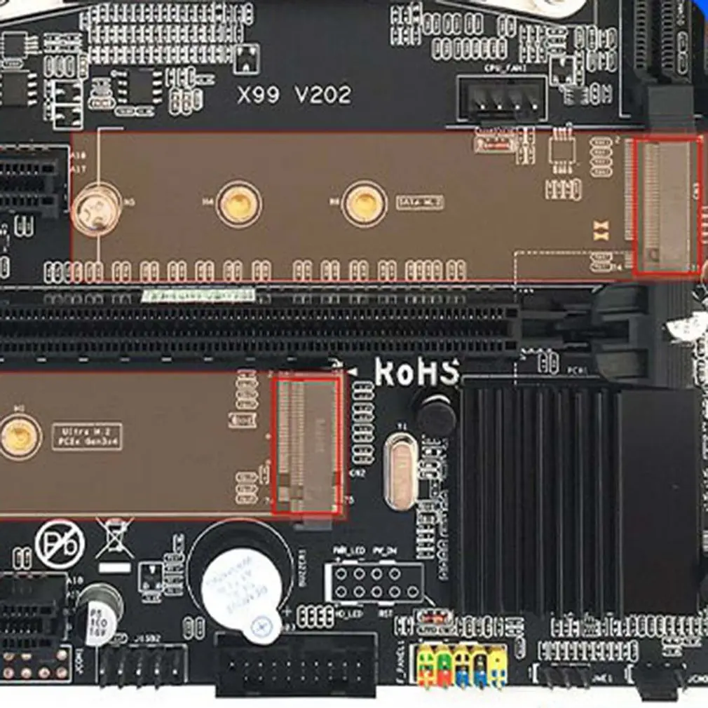 x99 computer mainboard ddr4 memory slot lga2011 3 pin supports e5 cpu dual m 2 small board v3 v4 m graphics card free global shipping