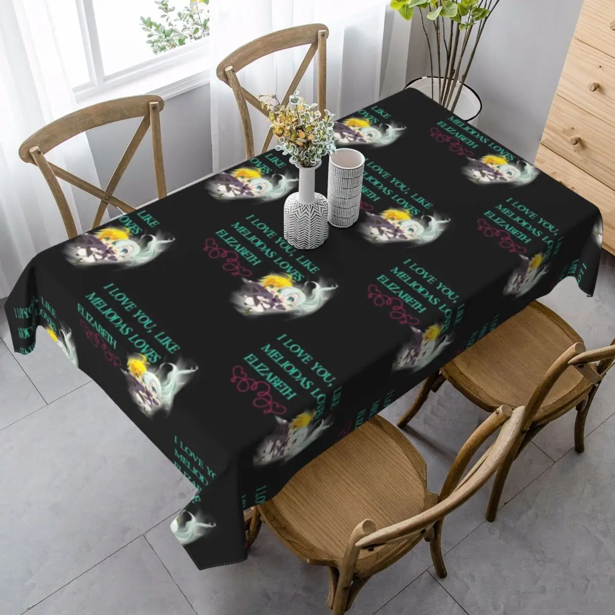

Meliodas Tablecloth Wholesale Kawaii Table Cover Banquet Print Protector Polyester Table Cloth