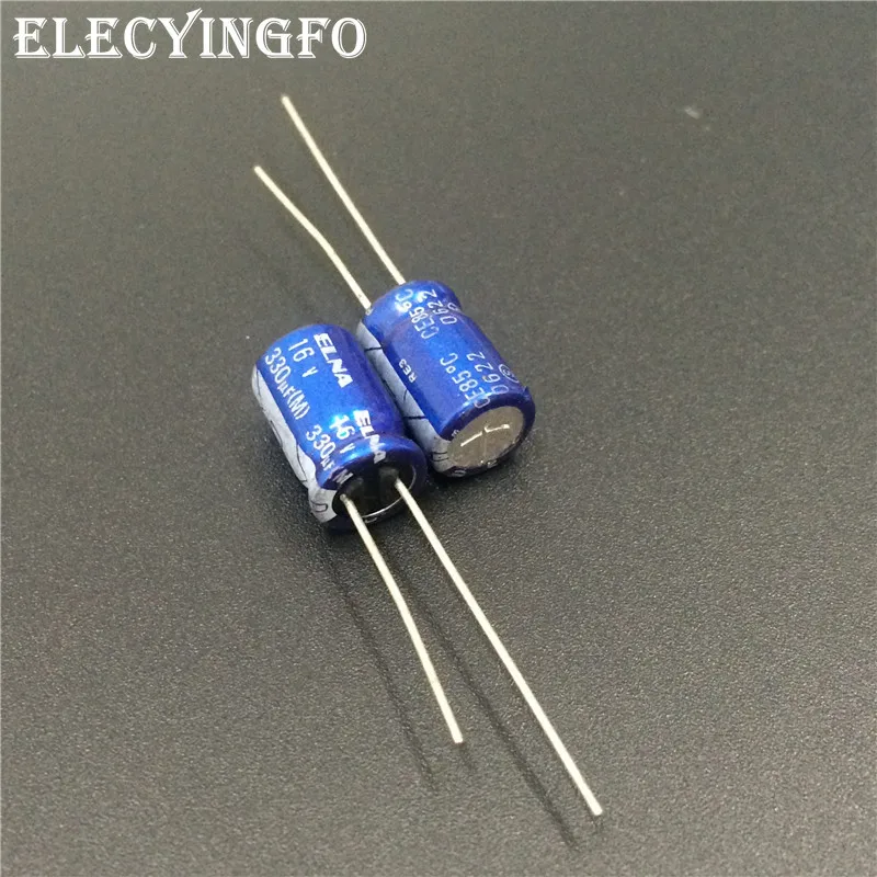 50 шт. 330 мкФ 16V330UF ELNA Япония RE3 серии 8x11 5 мм 16V330uF аудио конденсатор с алюминиевой