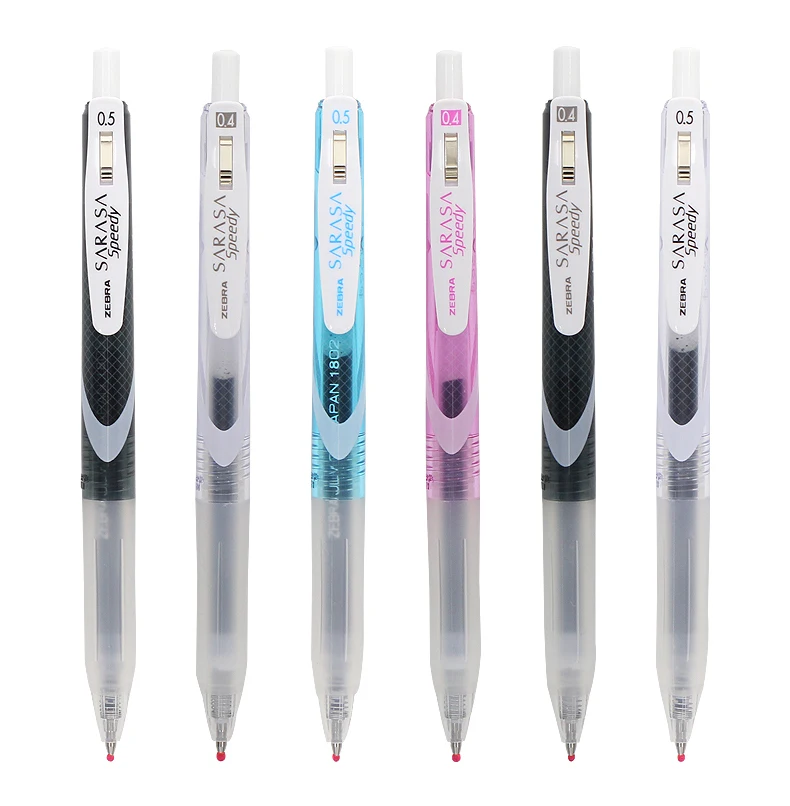 

5pcs Japan ZEBRA Sarasa Speedy Quick-drying Gel Pen JJZ33 Black Ink Press Pen 0.4/0.5mm Japanese Stationery School Supplies