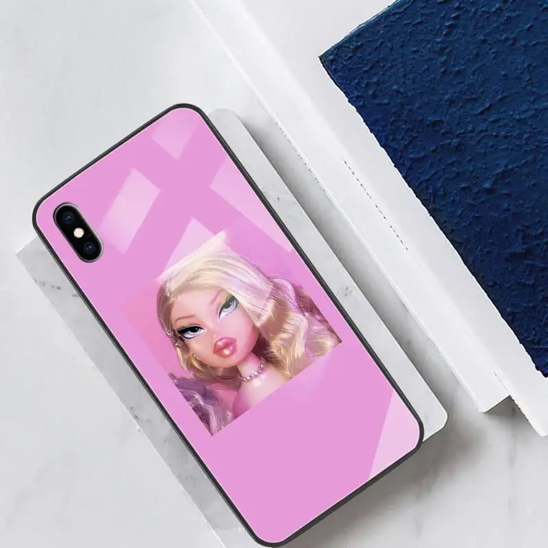 

Bratz Doll Fashion Women Glass Phone Case Fundas Coque For IPhone 11 Pro Max Cases XR XS 12 7 8 Plus Cover Accessories Carcasa
