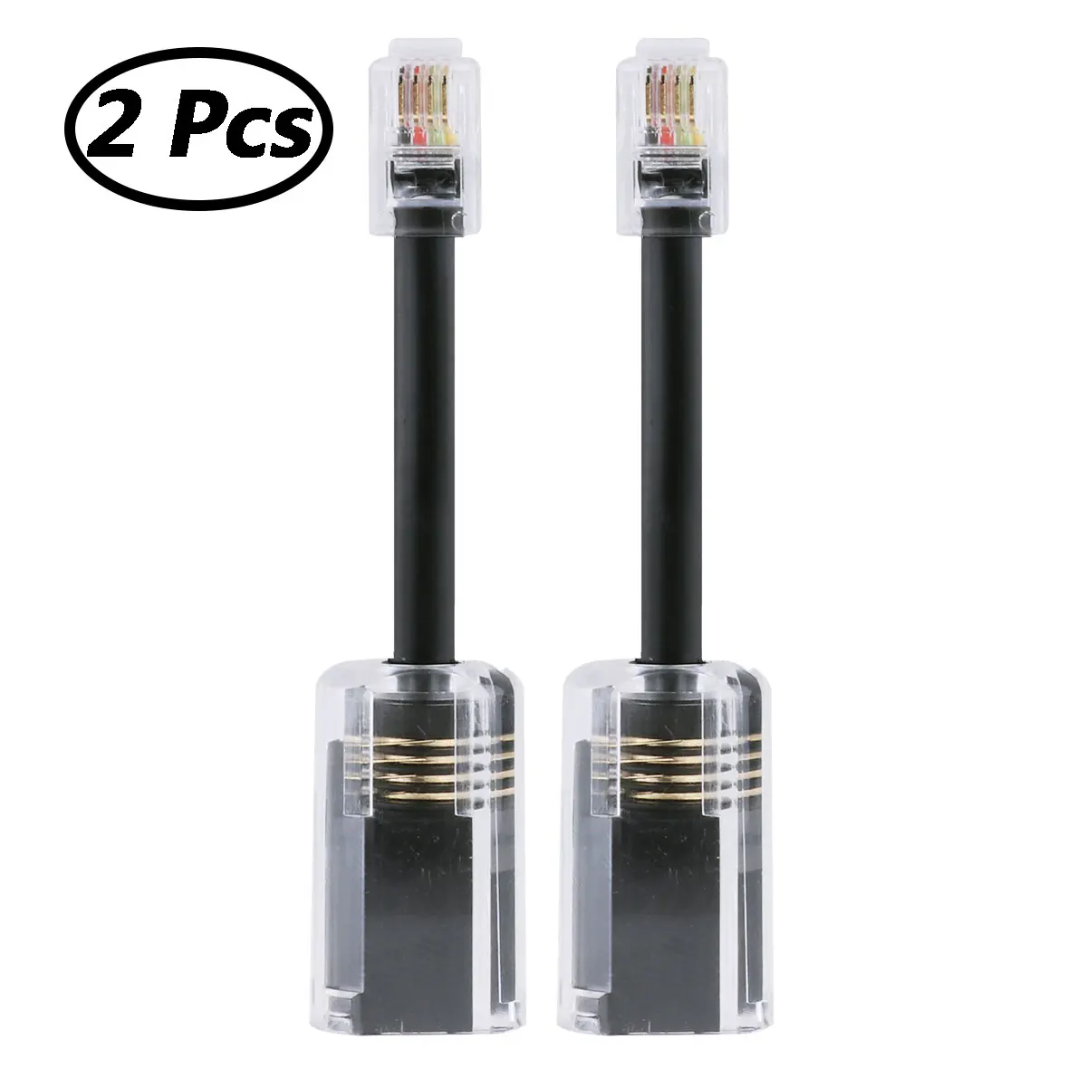 2 шт. универсальный телефонный кабель с поворотом на 360 градусов|Соединители| |