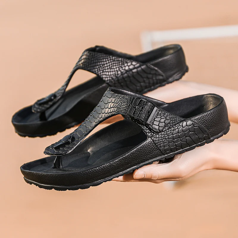 Мужские тапочки Вьетнамки Летние пляжные шлепанцы Для мужчин дома Мужская обувь