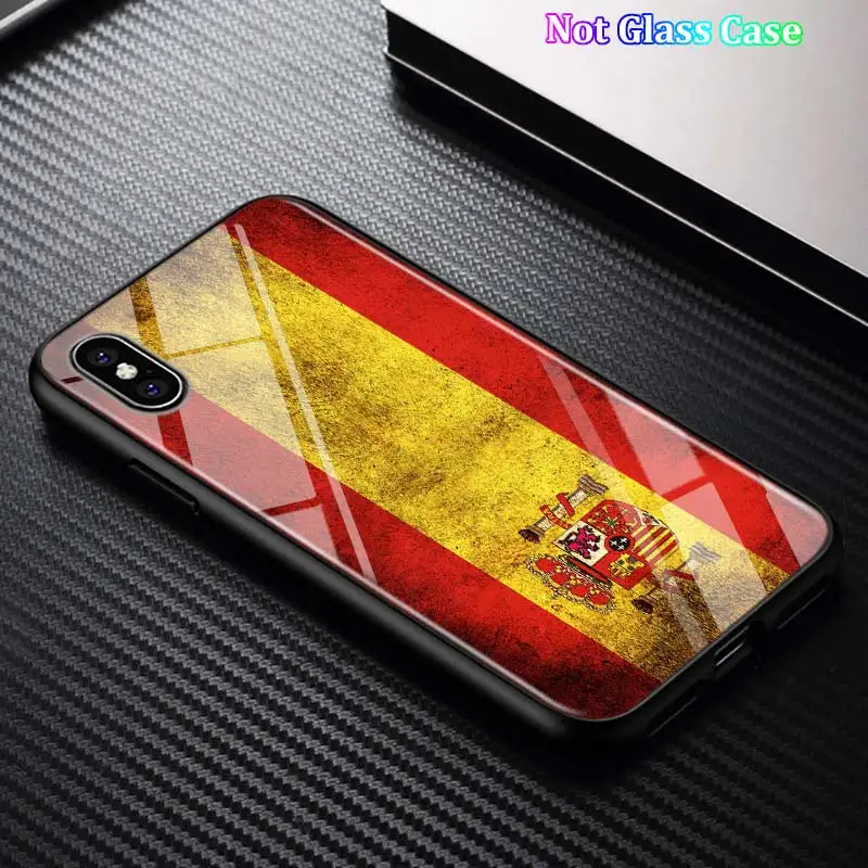 Style 05 Черный чехол для iPhone 11 11Pro Max испанские национальные флаги для iPhone X XR XS Max 8 7 6 6S Plus 5S глянцевый чехол для телефона - Цвет: Style 05