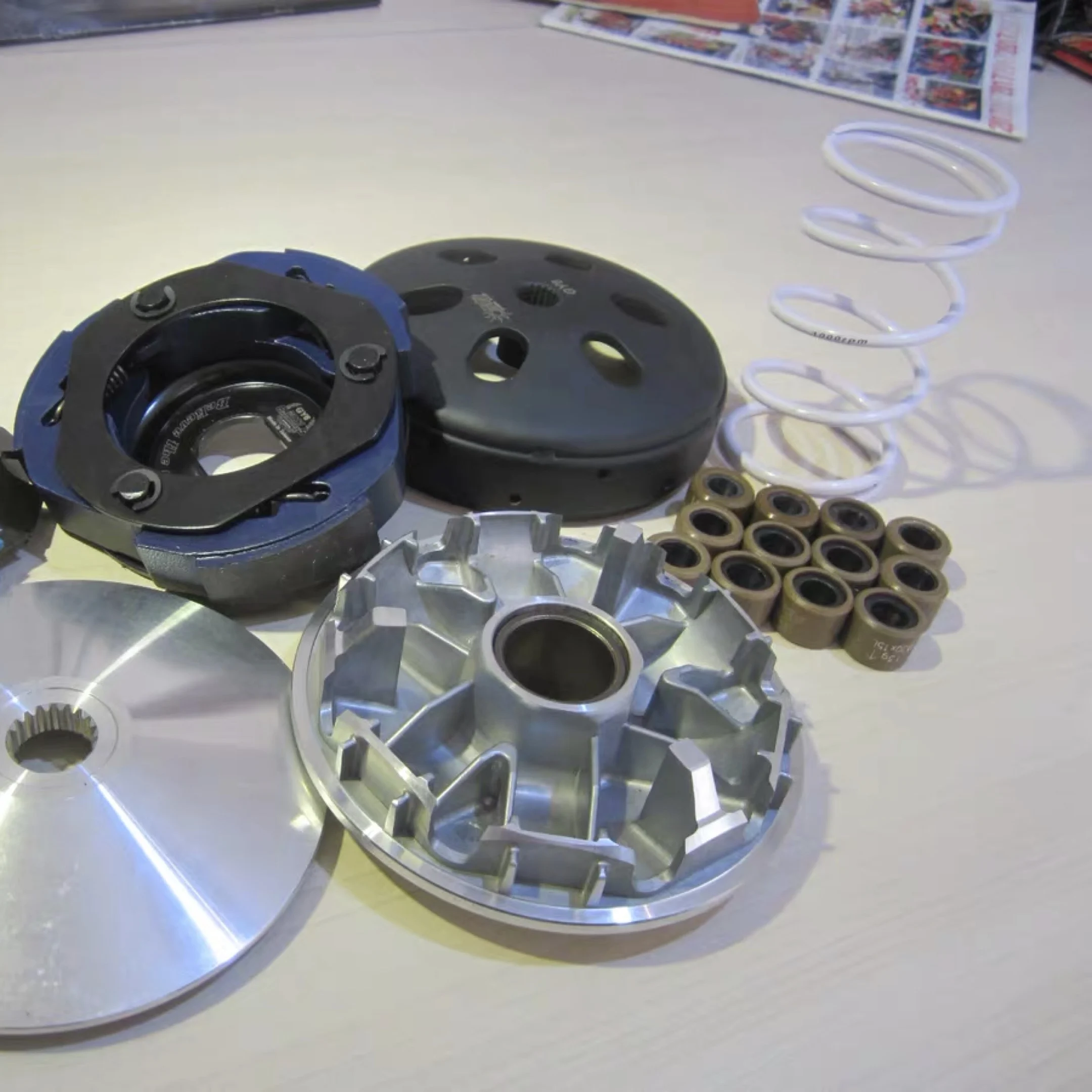 Набор CVT для V125 GSR125 NEX125 MUSIC125 Гоночный комплект трансмиссии BWSP муфта вариатор