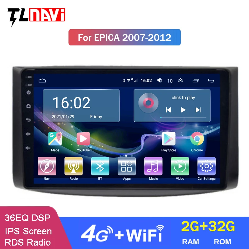 4G LTE 2G ОЗУ Android 10 для Chevrolet Lova Captiva Gentra Aveo Epica 2006-2011 мультимедийный автомобильный