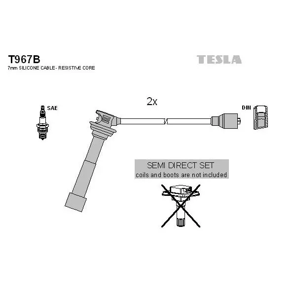 Комплект проводов Suzuki Jimny/Baleno 1.1-1.6i 98 TESLA T967B