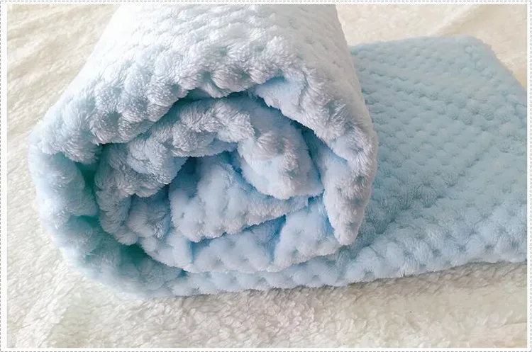 70X100cm-100X120cm детское одеяло на флисе красивое Пышное детское одеяло собака ковер для девочек розового и синего цвета для мальчиков детское спальное одеяло для постельные принадлежности для малышей, Пеленальное Одеяло