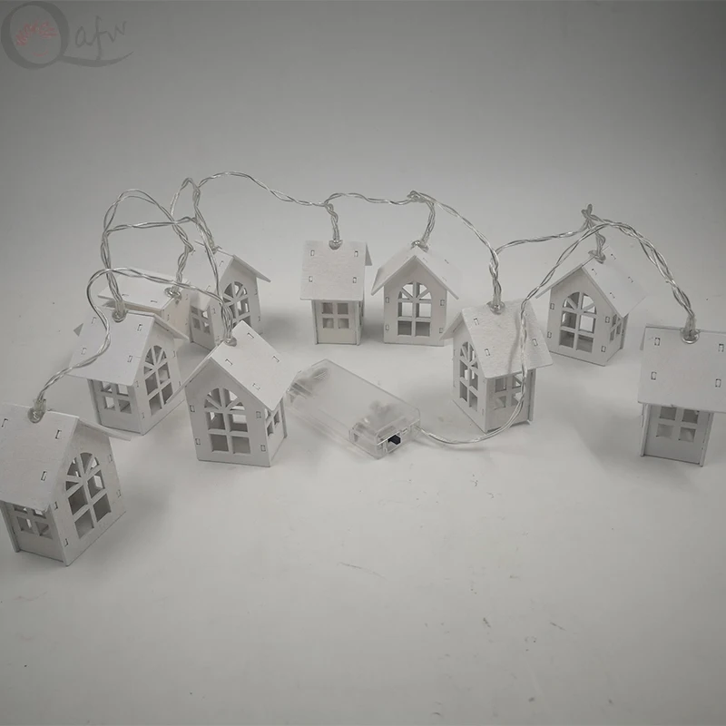 

1.5M 10pcs LED tree house style fairy lights led string wedding natal garland new year christmas decorations for family