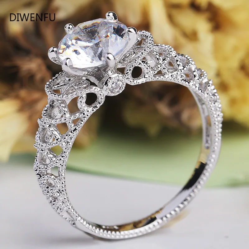 

925 Silver Diamond Rings Woman Love Couple Engagement Ring Butterfly Nose Ring Jewelry Luxury Silver Silicone Ring for Women