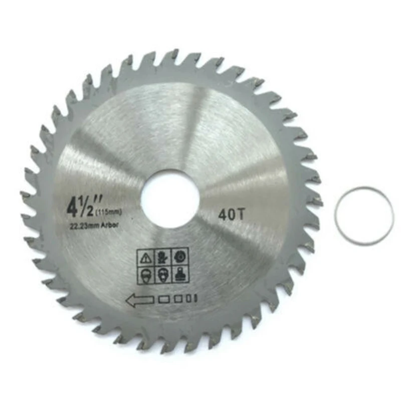 

4.5 Inch 115mm 40 Teeth Circular Saw Blade Wood Cutting Disc Woodworking For Angle Grinder Saw Disc Saw Blade For Wood Carving