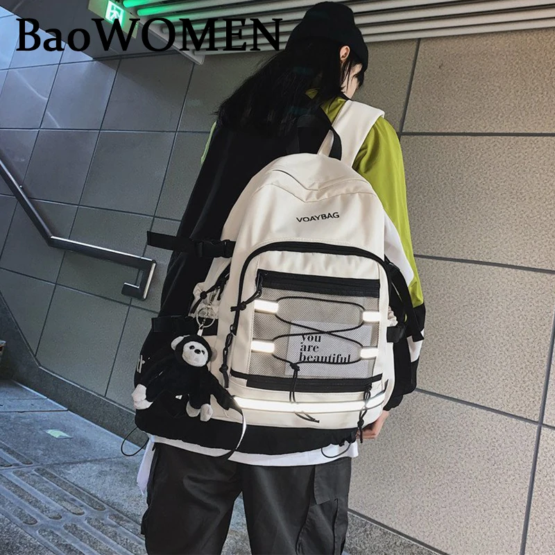 

Рюкзак женский нейлоновый, для ноутбука, на молнии, водонепроницаемый