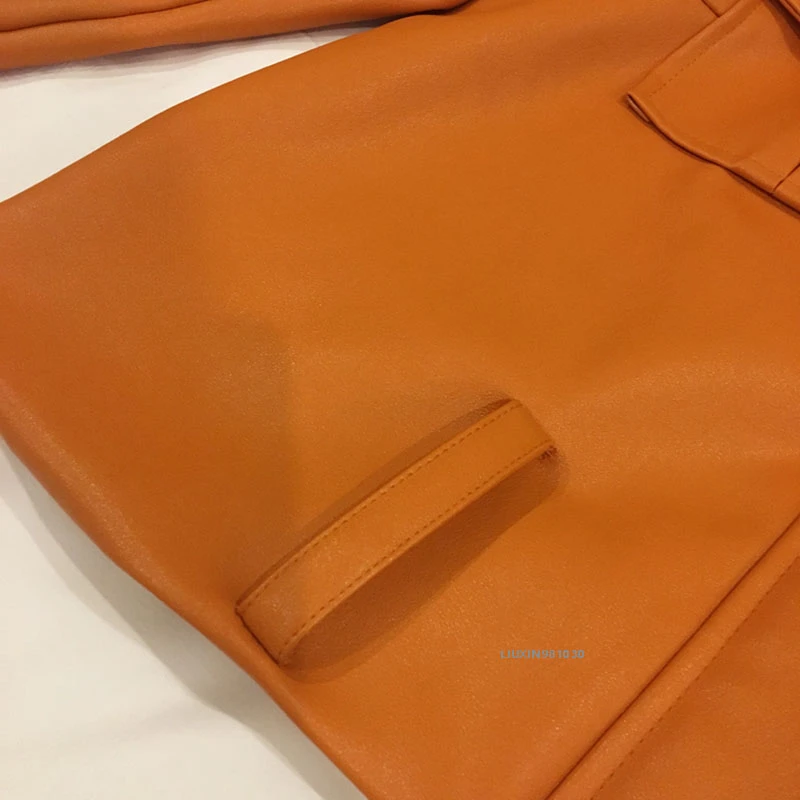 

High-quality Designer Pu Leather Bomber Jacket Women Punk Leopard Splicing Print Short Slim Locomotive Pu Leather Coat For Woman