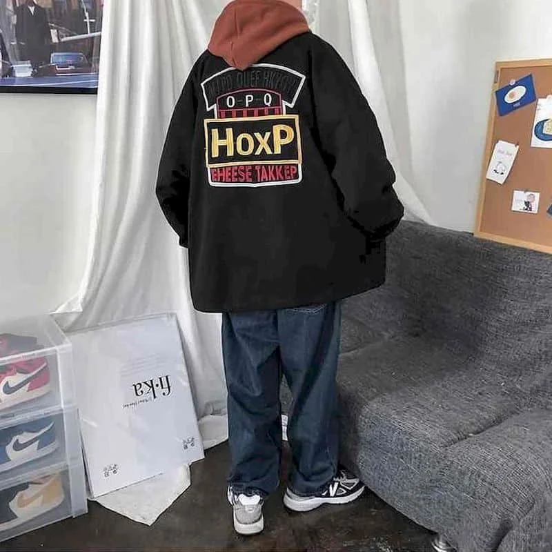 Мужская куртка корейский тренд Повседневная Свободная сафари в гонконгском