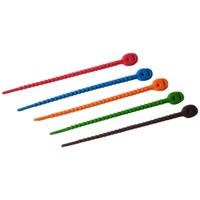 food bag sealing clampsale household practical color silicone wire cable tie high quality multi purpose 25pcs
