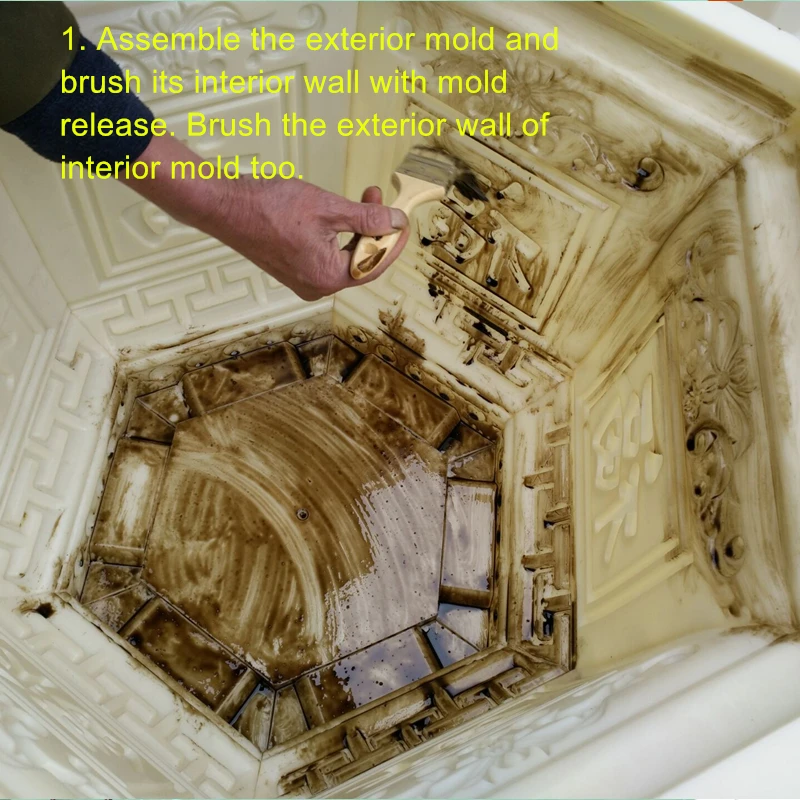 46 см ABS GRC Блокировка DIY дома Садоводство Квадратный Бамбуковый бонсай цветочный горшок/форма для вазы