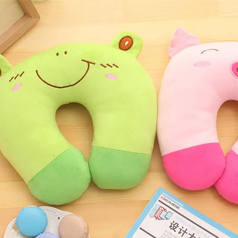 Пены памяти U образная подушка для путешествий симпатичная комплект с рисунком