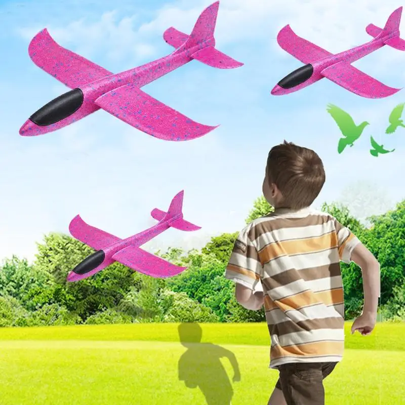 Hot Epp Foam Hand Throwing Plane 48cm Children Aircraft Toys Soaring Circling Model For Outdoor Toy | Игрушки и хобби