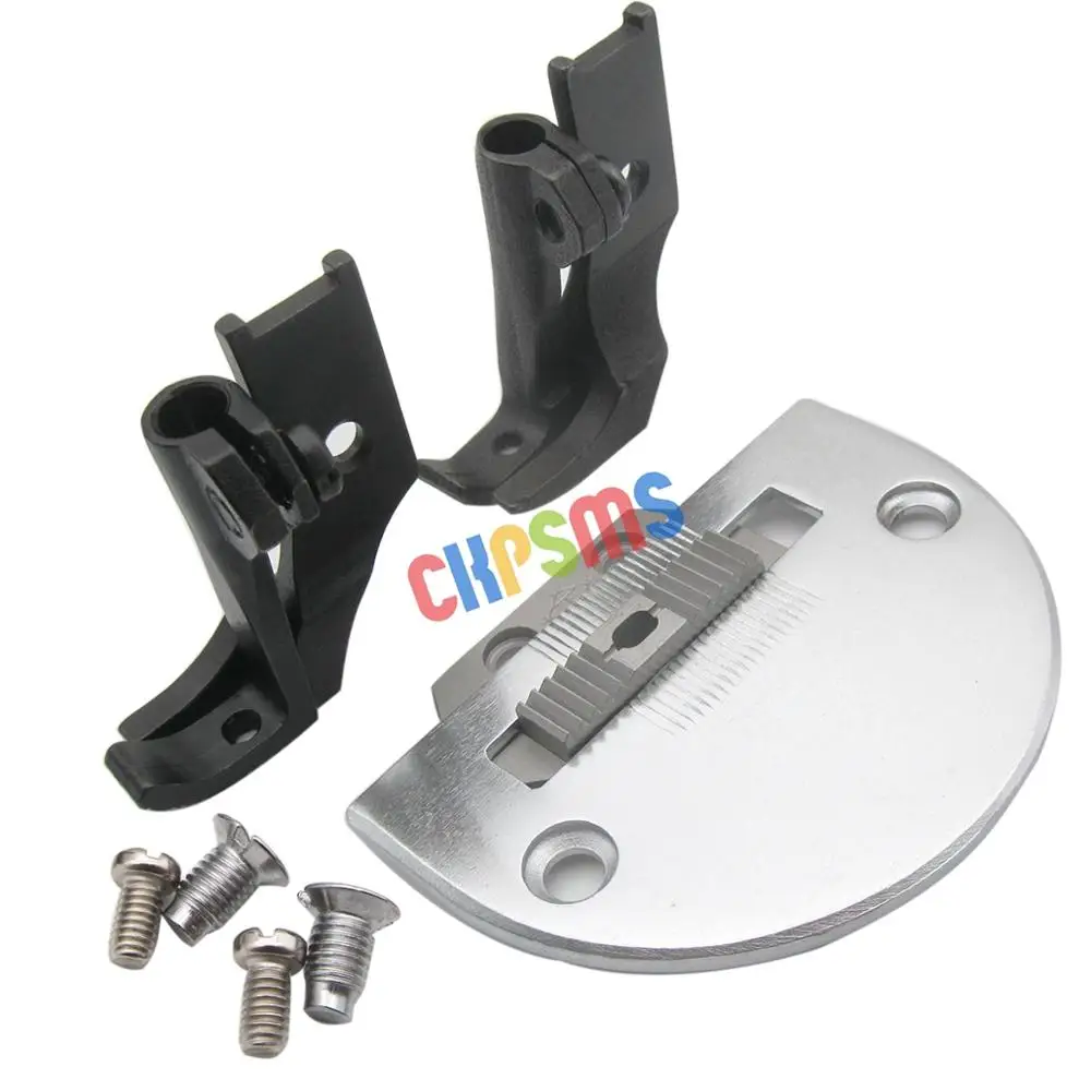 

1SET#240135+240158&240517+240518 & 18030+18031 Fit for Consew 206RB Walking Foot Left & Right Zipper Feet,Needle Plate,Feed Dog