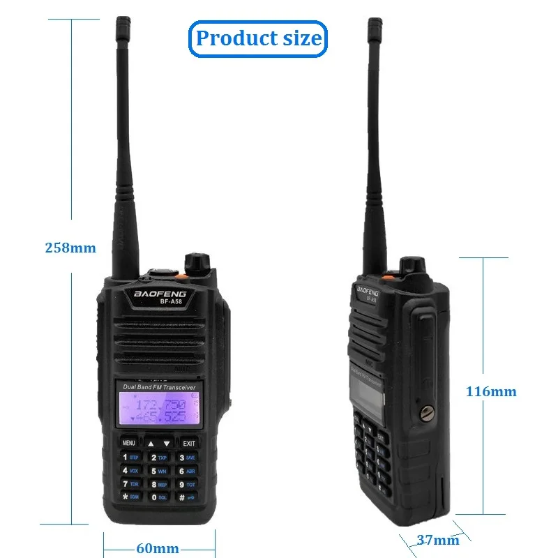 Baofeng BF-A58 Walkie Talkie Waterproof 5-15KM VHF UHF CB HamTwo Way IP67 Long Range SOS FM Radio Station Multiband Transceiver
