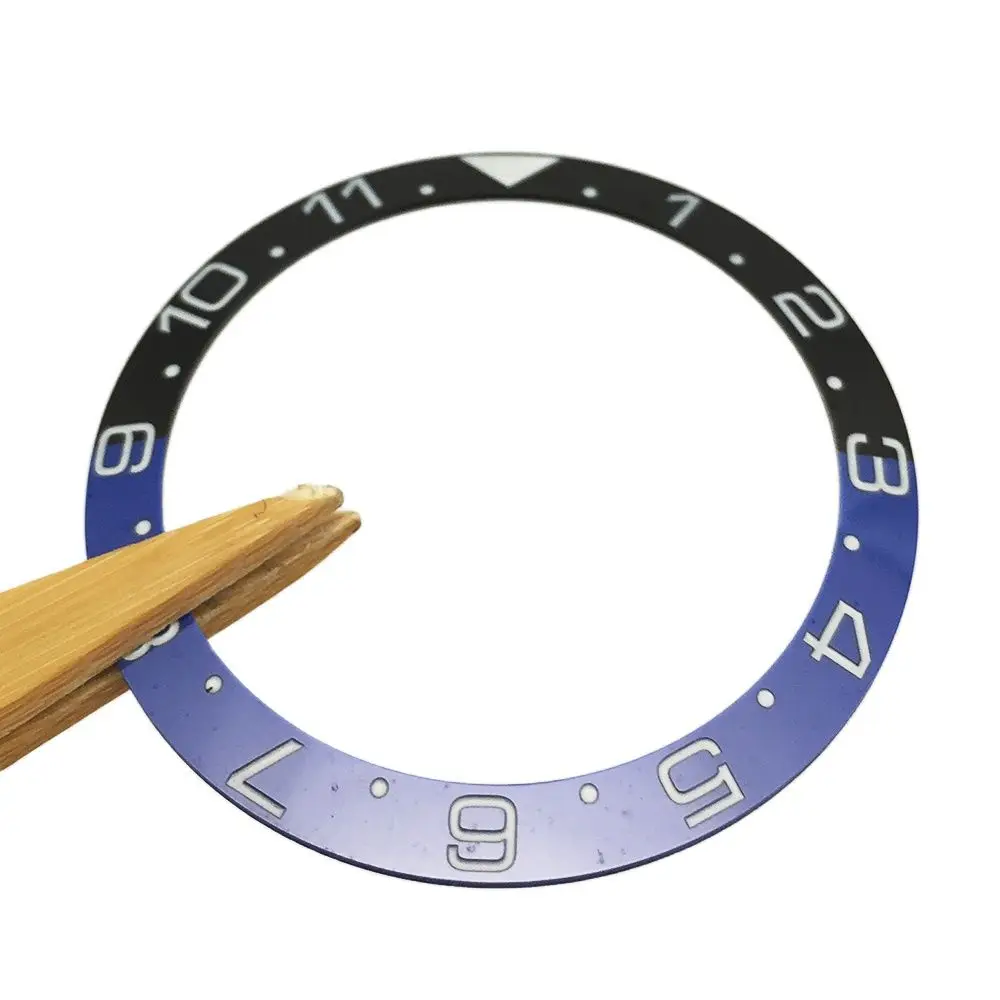 38 мм керамический Безель GMT черный плюс синий 40 чехол Аксессуары для часов