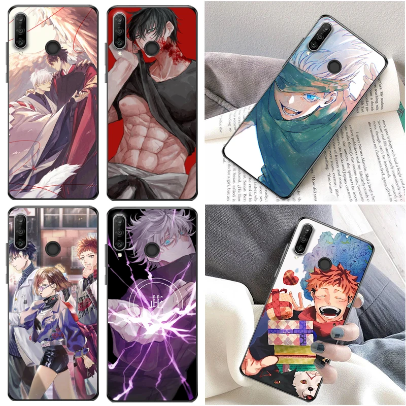 

Jujutsu Kaisen Yuji Itadori Satoru Gojo Sukuna Fushiguro Megumi Phone Case For Huawei P30 Pro Lite Cases Coque Carcasa