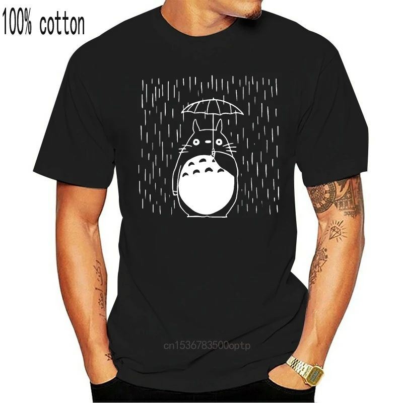 Мужская футболка новые дождливый день Футболка-сосед Тоторо Унесенные