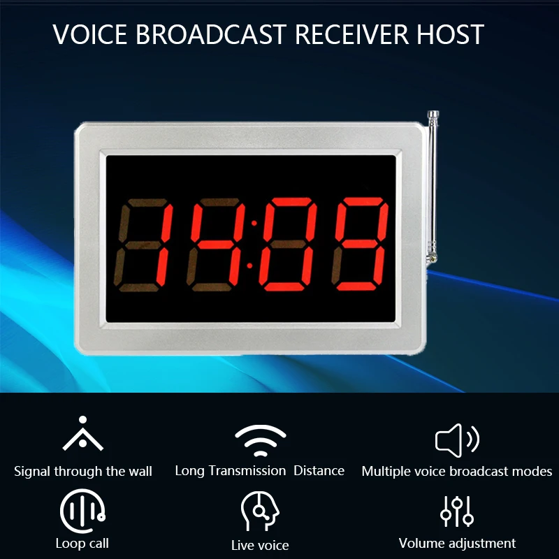 Retekess Беспроводной Вызов служба поддержки клиентов пейджер счетчик экрана хост